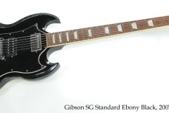 Gibson SG Standard Ebony Black, 2007 Full Front View