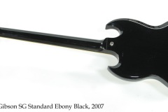 Gibson SG Standard Ebony Black, 2007 Full Rear View