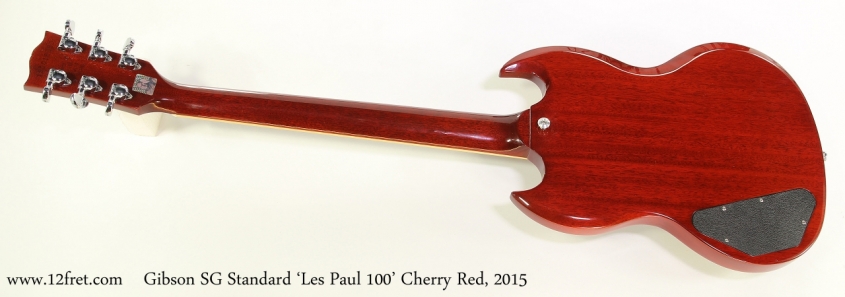 Gibson SG Standard 'Les Paul 100' Cherry Red, 2015  Full Rear View