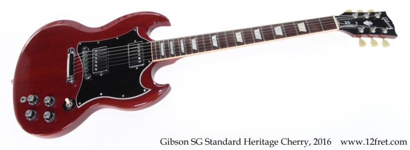 Gibson SG Standard Heritage Cherry, 2016 Full Front View