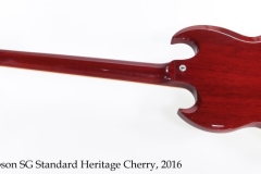 Gibson SG Standard Heritage Cherry, 2016 Full Rear View