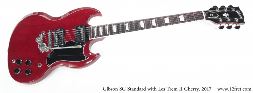 Gibson SG Standard with Les Trem II Cherry, 2017 Full Front View