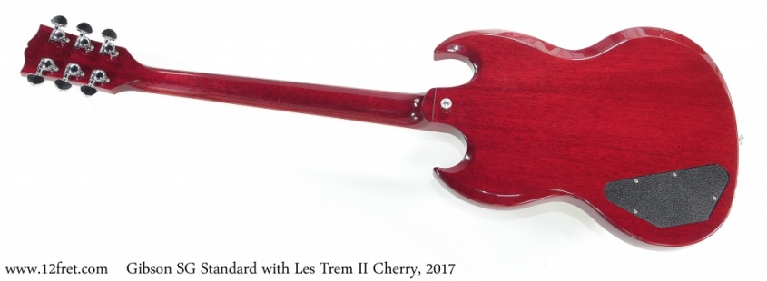 Gibson SG Standard with Les Trem II Cherry, 2017 Full Rear View