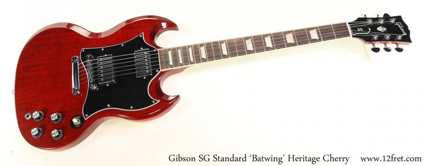 Gibson SG Standard 'Batwing' Heritage Cherry Full Front View