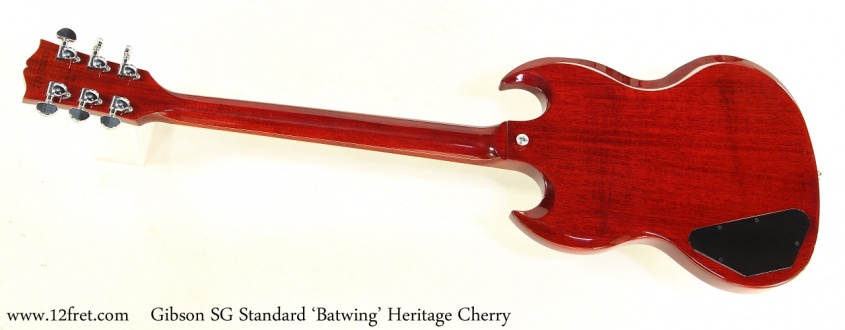Gibson SG Standard 'Batwing' Heritage Cherry Full Rear View