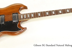 Gibson SG Standard Natural Mahogany,  1977   Full Front View