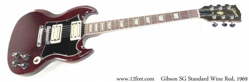 Gibson SG Standard Wine Red, 1969 Full Front View