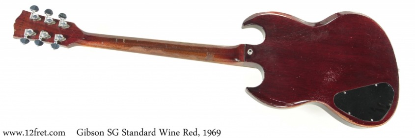 Gibson SG Standard Wine Red, 1969 Full Rear View