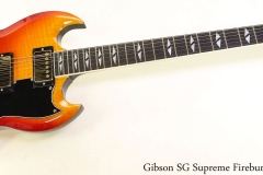 Gibson SG Supreme Fireburst, 2002 Full Front View