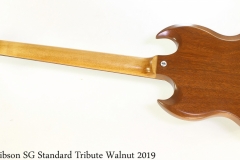 Gibson SG Standard Tribute Walnut 2019 Full Rear View