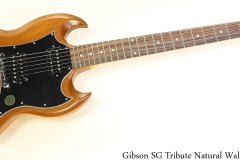 Gibson SG Tribute Natural Walnut Full Rear View