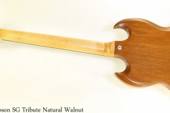 Gibson SG Tribute Natural Walnut Full Rear View