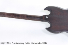Gibson SGJ 120th Anniversary Satin Chocolate, 2014 Full Rear View