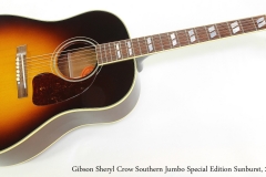 Gibson Sheryl Crow Southern Jumbo Special Edition Sunburst, 2012  Full Front View