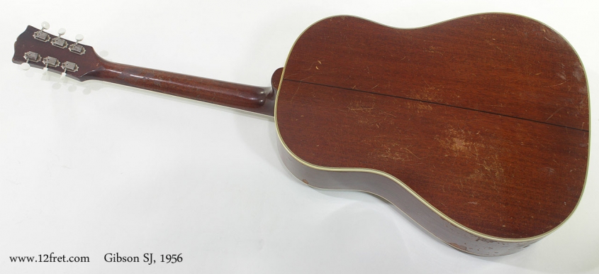 Gibson SJ Acoustic 1956 full rear view