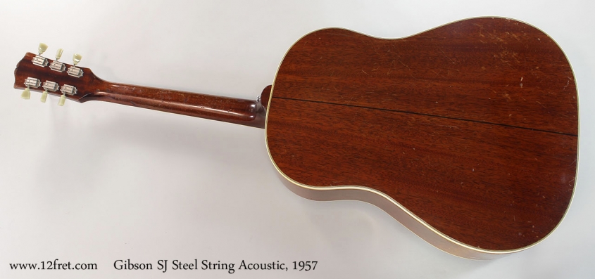 Gibson SJ Steel String Acoustic, 1957 Full Rear View
