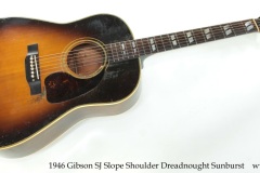 1946 Gibson SJ Slope Shoulder Dreadnought Sunburst Full Front View