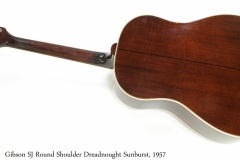 Gibson SJ Round Shoulder Dreadnought Sunburst, 1957 Full Rear View