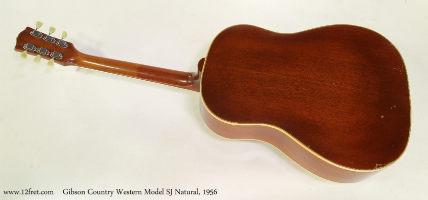 Gibson Country Western Model SJ Natural, 1956 Full Rear View