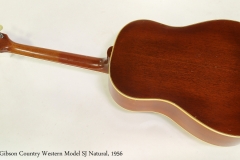 Gibson Country Western Model SJ Natural, 1956 Full Rear View