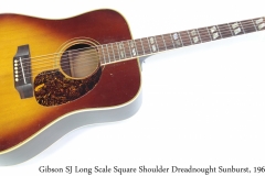 Gibson SJ Long Scale Square Shoulder Dreadnought Sunburst, 1968 Full Front View