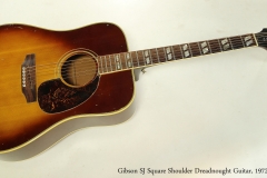 Gibson SJ Square Shoulder Dreadnought Guitar, 1972  Full Front View