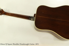 Gibson SJ Square Shoulder Dreadnought Guitar, 1972  Full Rear View