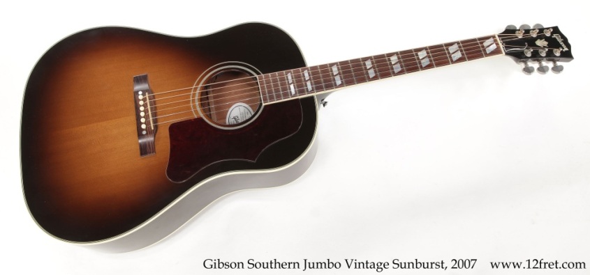 Gibson Southern Jumbo Vintage Sunburst, 2007 Full Front View