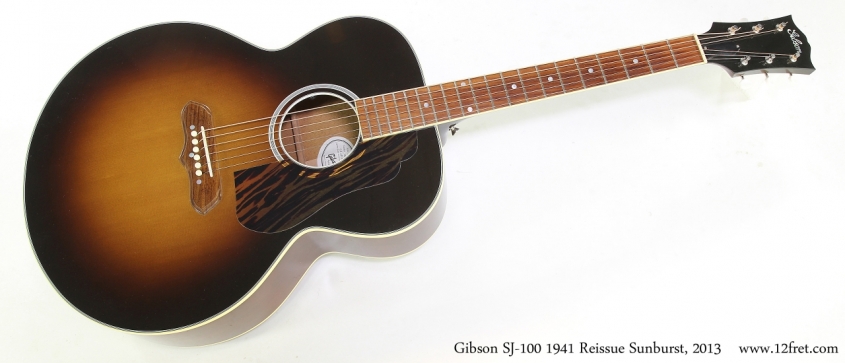 Gibson SJ-100 1941 Reissue Sunburst, 2013   Full Front View