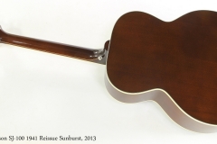 Gibson SJ-100 1941 Reissue Sunburst, 2013   Full Rear View