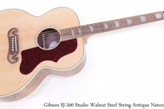 Gibson SJ-200 Studio Walnut Steel String Antique Natural Full Front View