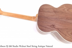 Gibson SJ-200 Studio Walnut Steel String Antique Natural Full Rear View