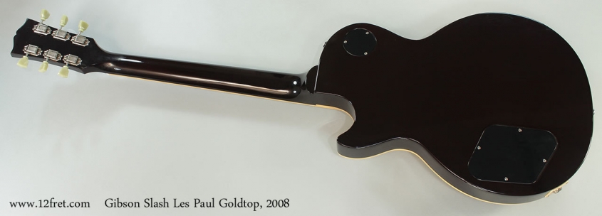 Gibson Slash Les Paul Goldtop, 2008 Full Rear View