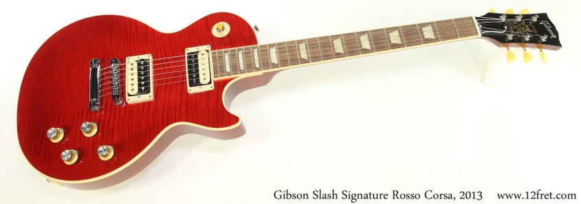 Gibson Slash Signature Rosso Corsa, 2013 Full Front View