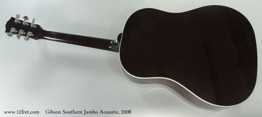 Gibson Southern Jumbo Acoustic, 2008 Full Rear View