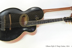 Gibson Style U Harp Guitar, 1914   Full Front View