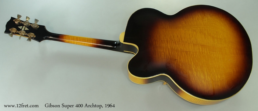 Gibson Super 400 Archtop, 1964 Full Rear View