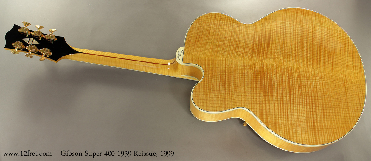 Gibson Super 400 1939 Reissue, 1999 full rear view