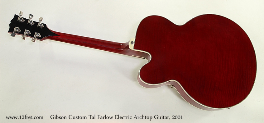 Gibson Custom Tal Farlow Electric Archtop Guitar, 2001 Full Rear View