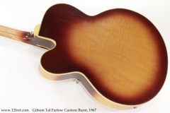 Gibson Tal Farlow Custom Burst, 1967 Back View
