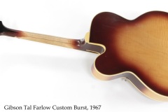 Gibson Tal Farlow Custom Burst, 1967 Full Rear View