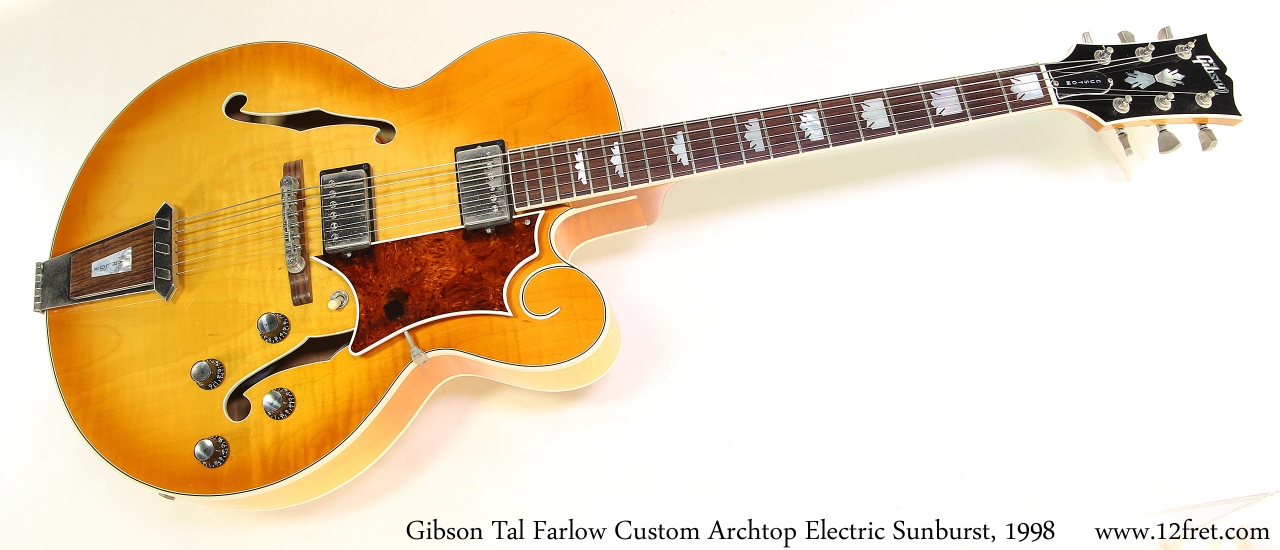 Gibson Tal Farlow Custom Archtop Electric Sunburst, 1998 Full Front View