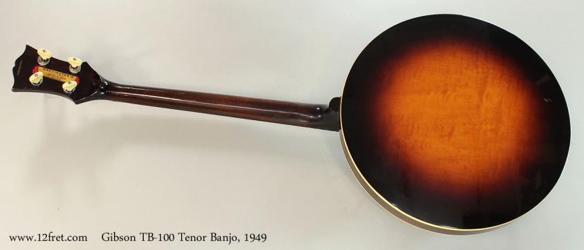 Gibson TB-100 Tenor Banjo, 1949 Full Rear VIew