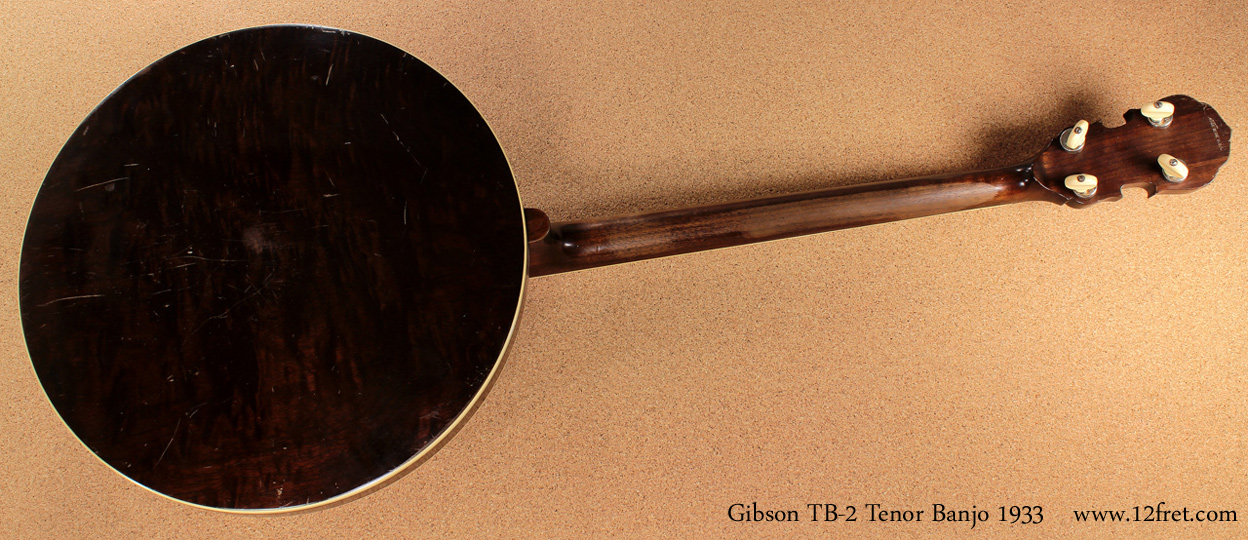 Gibson TB-2 \'Century\' Tenor Banjo 1933 full rear view