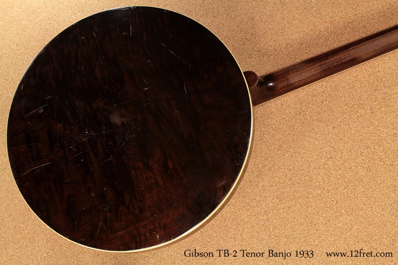 Gibson TB-2 \'Century\' Tenor Banjo 1933 resonator back