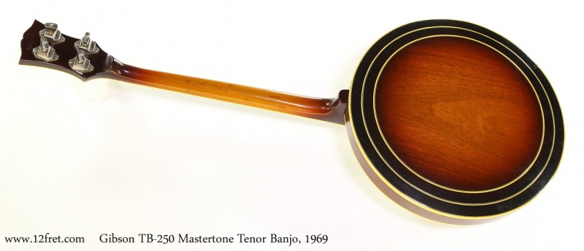Gibson TB250 Mastertone Tenor Banjo, 1969 Full Rear View