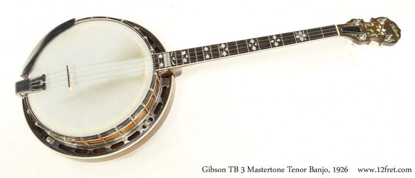 Gibson TB 3 Mastertone Tenor Banjo, 1926  Full Front View