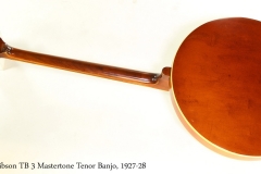 Gibson TB 3 Mastertone Tenor Banjo, 1927-28  Full Rear View