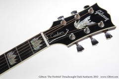 Gibson 'The Firebird' Dreadnought Dark Sunburst, 2012 Head Front View