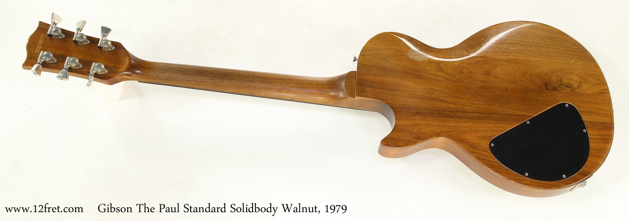 Gibson The Paul Standard Solidbody Walnut, 1979   Full Rear View